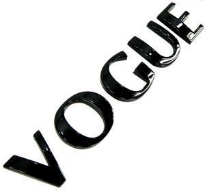 Range Rover P38 Tailgate Lettering VOGUE - Gloss Black ( non genuine ) Preview